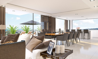 New contemporary villas with golf and sea views for sale in Nueva Andalucía, Marbella. Ready to move in. LAST VILLA! 28970 