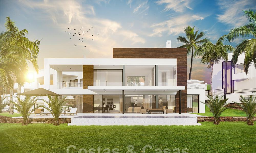 New contemporary villas with golf and sea views for sale in Nueva Andalucía, Marbella. Ready to move in. LAST VILLA! 28975