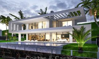 New contemporary villas with golf and sea views for sale in Nueva Andalucía, Marbella. Ready to move in. LAST VILLA! 28978 