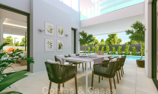 New contemporary villas with golf and sea views for sale in Nueva Andalucía, Marbella. Ready to move in. LAST VILLA! 28985 