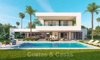 New contemporary villas with golf and sea views for sale in Nueva Andalucía, Marbella. Ready to move in. LAST VILLA! 28988 