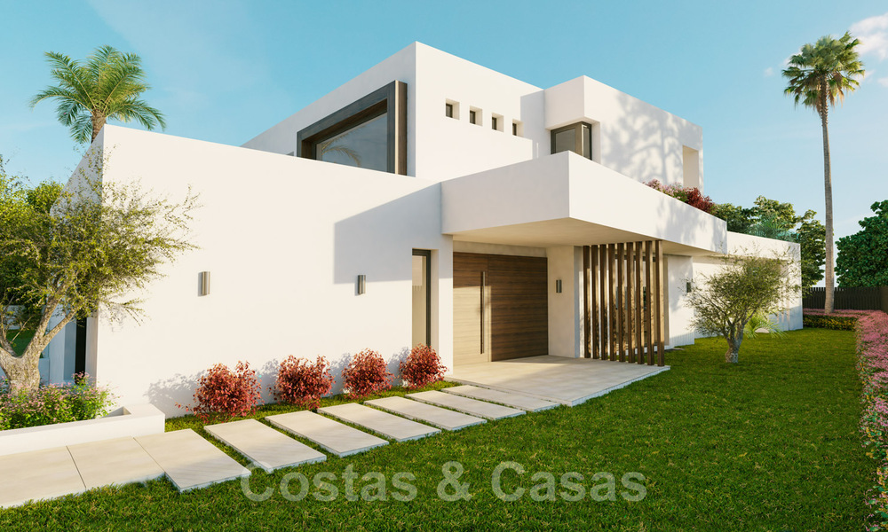 New contemporary villas with golf and sea views for sale in Nueva Andalucía, Marbella. Ready to move in. LAST VILLA! 28989