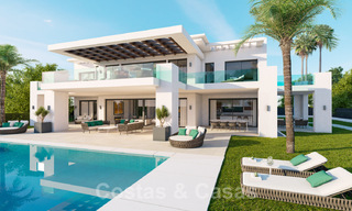 New contemporary villas with golf and sea views for sale in Nueva Andalucía, Marbella. Ready to move in. LAST VILLA! 28991 