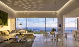 Spectacular modern luxury frontline beach apartments for sale in Estepona, Costa del Sol. Ready to move in. 3829 