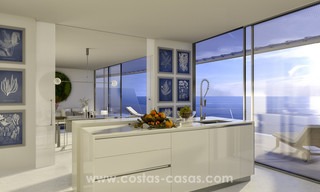 Spectacular modern luxury frontline beach apartments for sale in Estepona, Costa del Sol. Ready to move in. 3831 