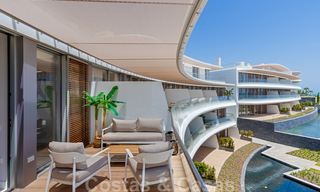Spectacular modern luxury frontline beach apartments for sale in Estepona, Costa del Sol. Ready to move in. 27759 