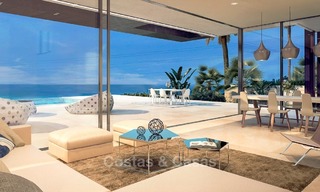New modern Villa for sale, Frontline Golf, with sea view, in Estepona, Costa del Sol 353 