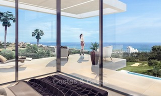 New modern Villa for sale, Frontline Golf, with sea view, in Estepona, Costa del Sol 354 