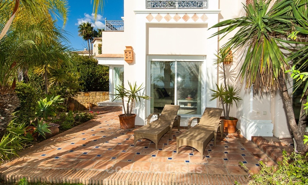 Elegant, south facing frontline golf villa for sale, located in Benahavis - Marbella with sea views 620