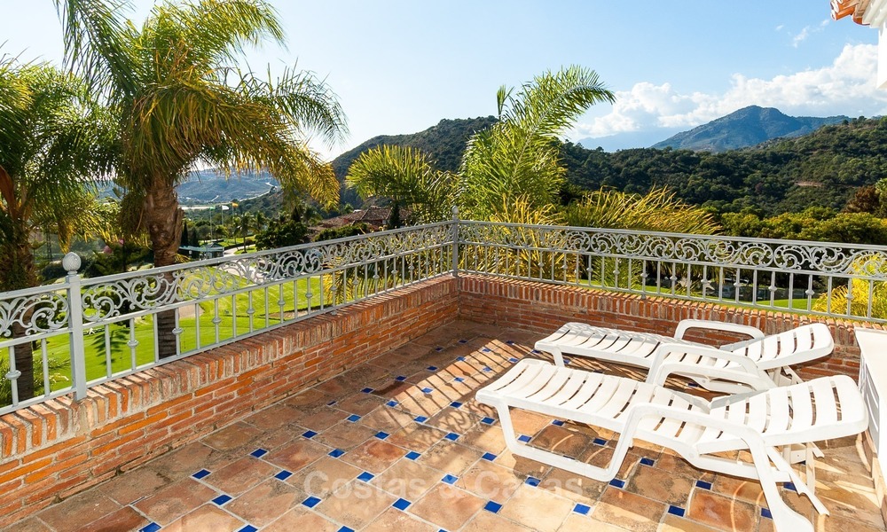 Elegant, south facing frontline golf villa for sale, located in Benahavis - Marbella with sea views 636