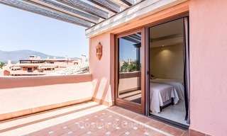 First line beach penthouse apartment for sale on the New Golden Mile between Marbella and Estepona 993 