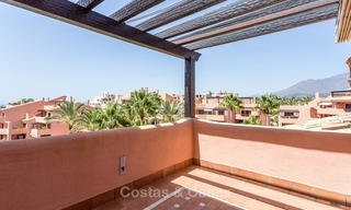 First line beach penthouse apartment for sale on the New Golden Mile between Marbella and Estepona 994 