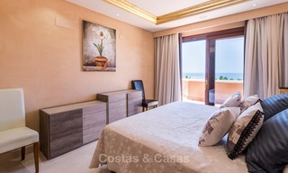 First line beach penthouse apartment for sale on the New Golden Mile between Marbella and Estepona 1008 