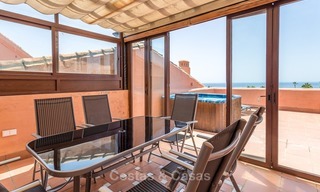 First line beach penthouse apartment for sale on the New Golden Mile between Marbella and Estepona 1015 