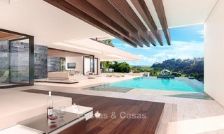 Luxury, New, Modern Villa with Sea- and Golf Views for sale in Benahavis, Marbella 1128 