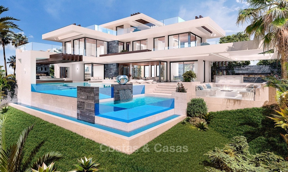 Luxury, New, Modern Villa with Sea- and Golf Views for sale in Benahavis, Marbella 1129