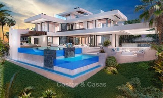 Luxury, New, Modern Villa with Sea- and Golf Views for sale in Benahavis, Marbella 1130 