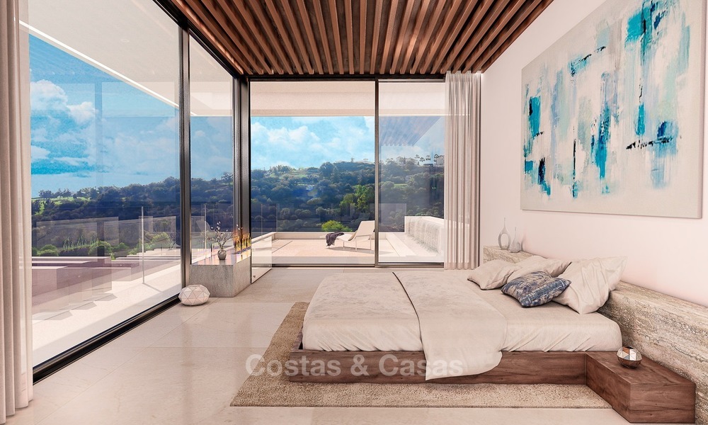 Luxury, New, Modern Villa with Sea- and Golf Views for sale in Benahavis, Marbella 1132
