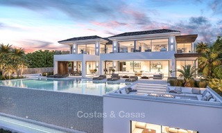 Luxurious, Front line Golf, Modern Villa for sale in El Paraiso, Benahavis, Marbella 1157 