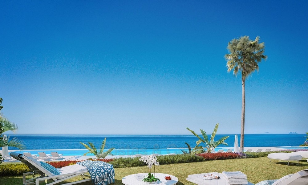Exclusive New, Modern Beachfront Apartments for sale, New Golden Mile, Marbella - Estepona. Ready to move in. 12296