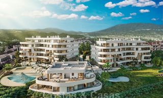 New Beachfront Modern Apartments for sale in Mijas Costa. Completed! Last and best unit! Penthouse with huge terrace with private plunge pool. Frontline. 28135 