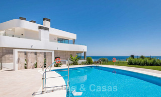 New Beachfront Modern Apartments for sale in Mijas Costa. Completed! Last and best unit! Penthouse with huge terrace with private plunge pool. Frontline. 28144 