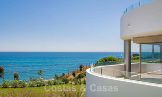 New Beachfront Modern Apartments for sale in Mijas Costa. Completed! Last and best unit! Penthouse with huge terrace with private plunge pool. Frontline. 28150 