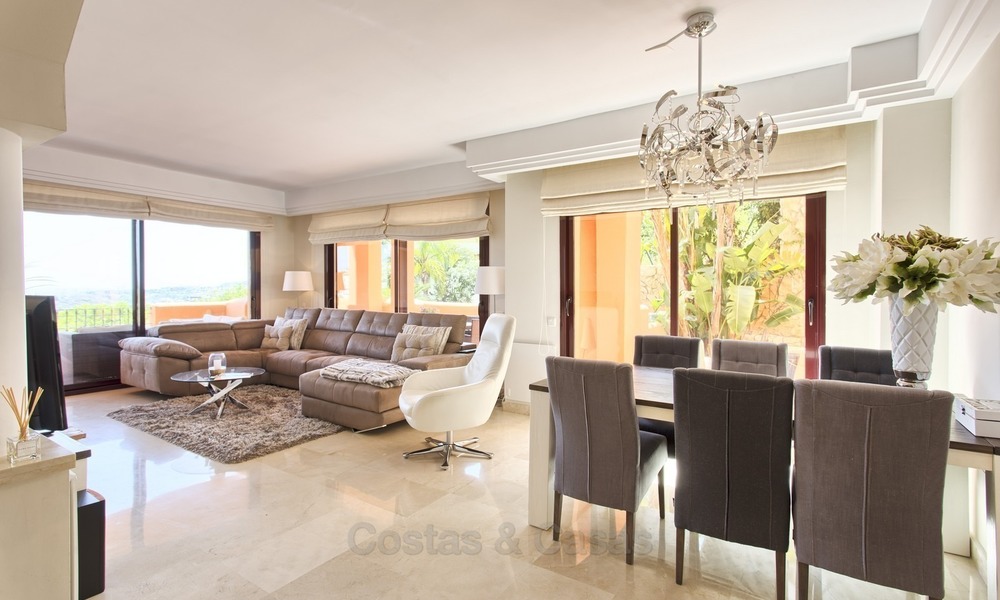 Luxury elevated Ground Floor Corner Apartment with Sea Views for sale in Benahavis, Marbella 1335