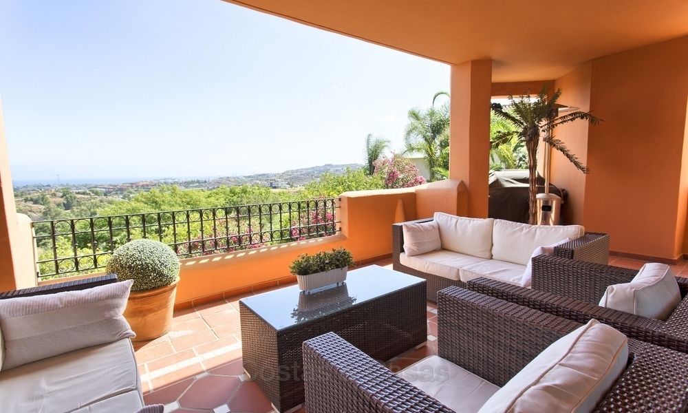 Luxury elevated Ground Floor Corner Apartment with Sea Views for sale in Benahavis, Marbella 1337