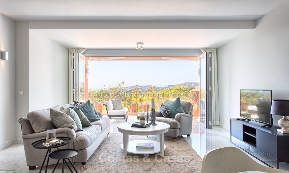 Elevated Ground Floor Apartment with Panoramic Sea views for sale in Benahavis, Marbella 1565
