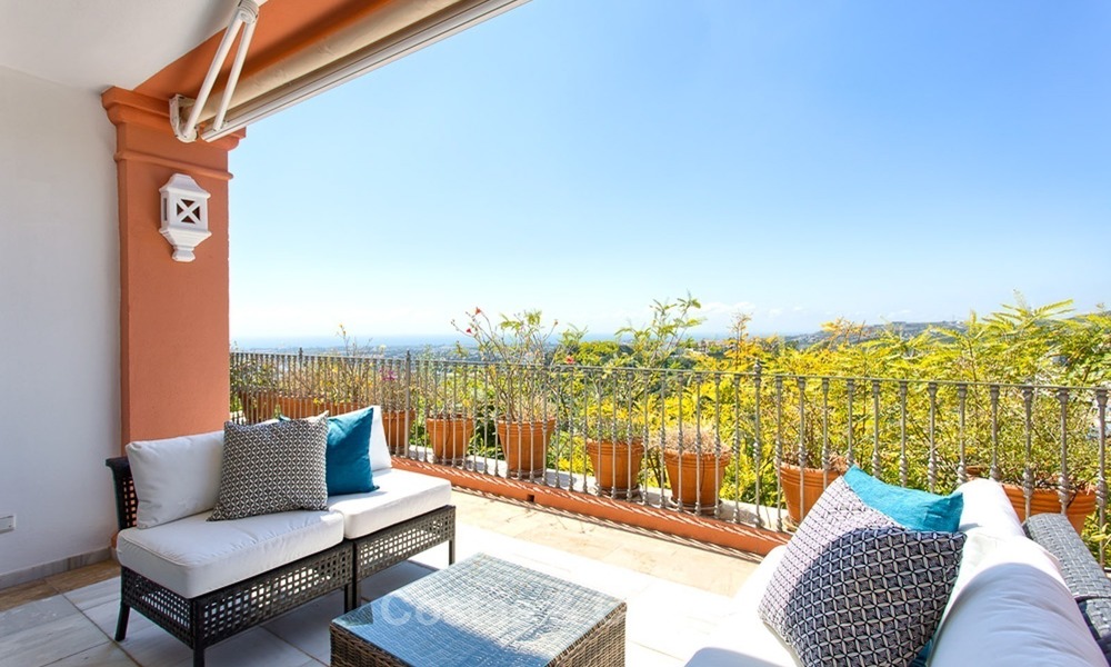 Elevated Ground Floor Apartment with Panoramic Sea views for sale in Benahavis, Marbella 1572