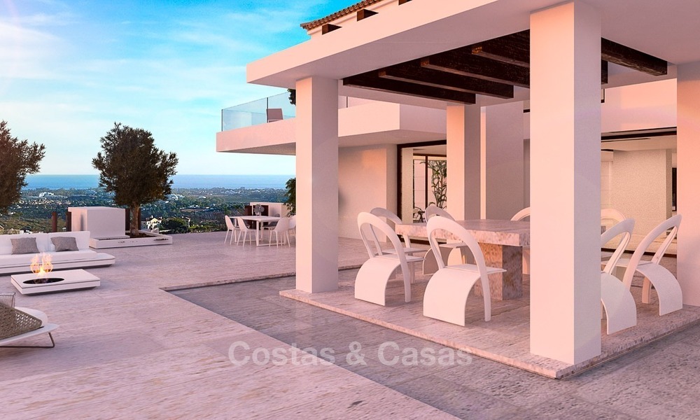 Spectacular Contemporary, Andalusian Style Villa for Sale, Golf- and Sea Views, Benahavis – Marbella 1410