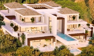 Spectacular Contemporary, Andalusian Style Villa for Sale, Golf- and Sea Views, Benahavis – Marbella 1411 