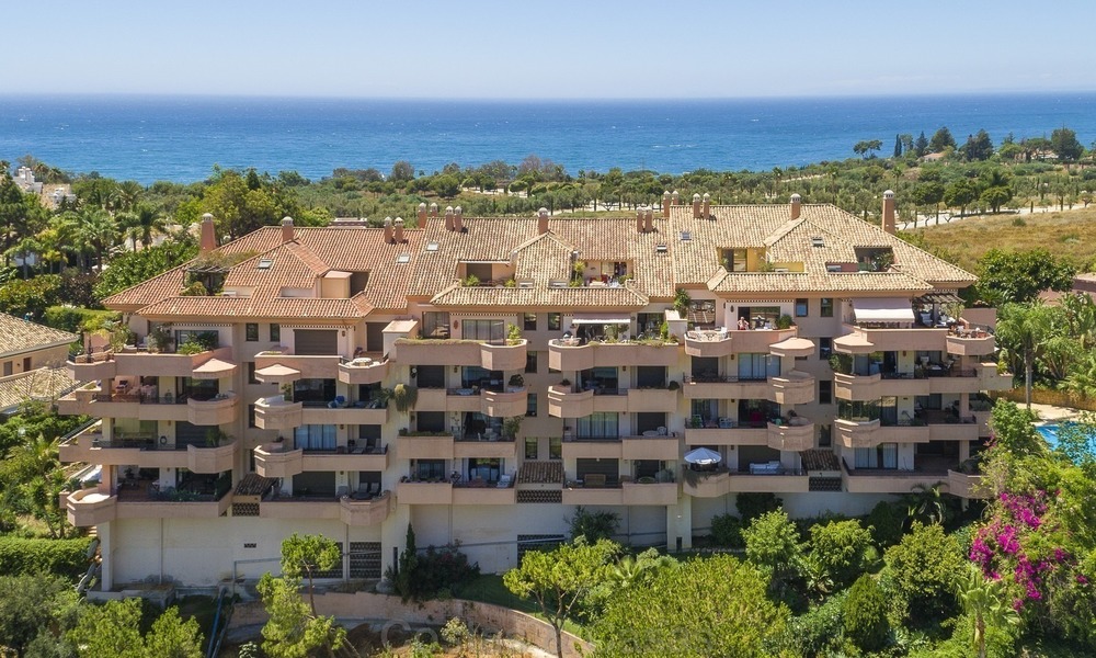 Luxury Penthouse apartment for sale in Gated Community with Panoramic sea and golf views in Rio Real, Marbella 1467
