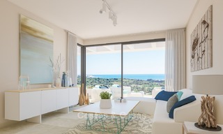 Contemporary, Modern Apartments with Golf- and Sea Views located for sale in Estepona, Costa del Sol 1762 