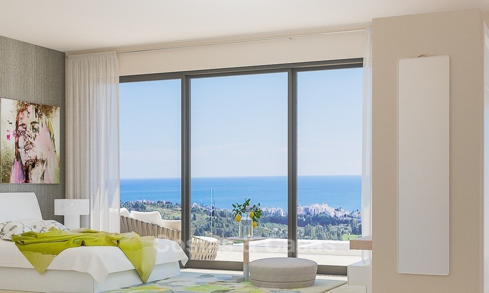 Contemporary, Modern Apartments with Golf- and Sea Views located for sale in Estepona, Costa del Sol 1760