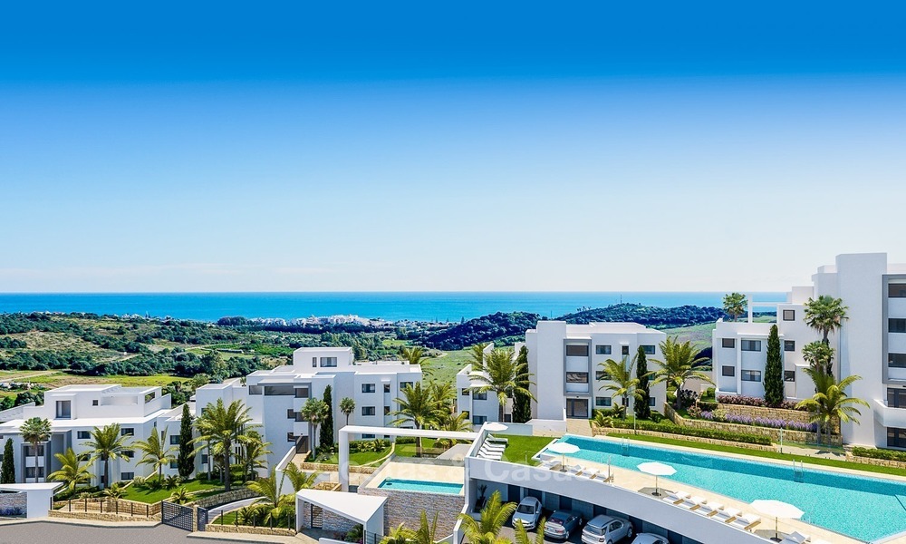 Contemporary, Modern Apartments with Golf- and Sea Views located for sale in Estepona, Costa del Sol 1757