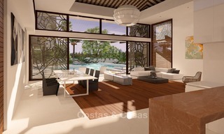 New, Modern Thai Style Villa with Sea Views for sale on The New Golden Mile, Estepona - Marbella 2044 