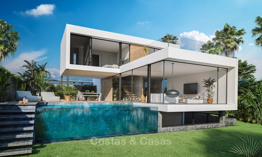Modern Contemporary Villas for sale in New Development, Frontline Golf in Estepona - Marbella 2057