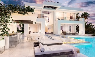 Modern, two contemporary designer villas for sale in Mijas - Costa del Sol 2077 