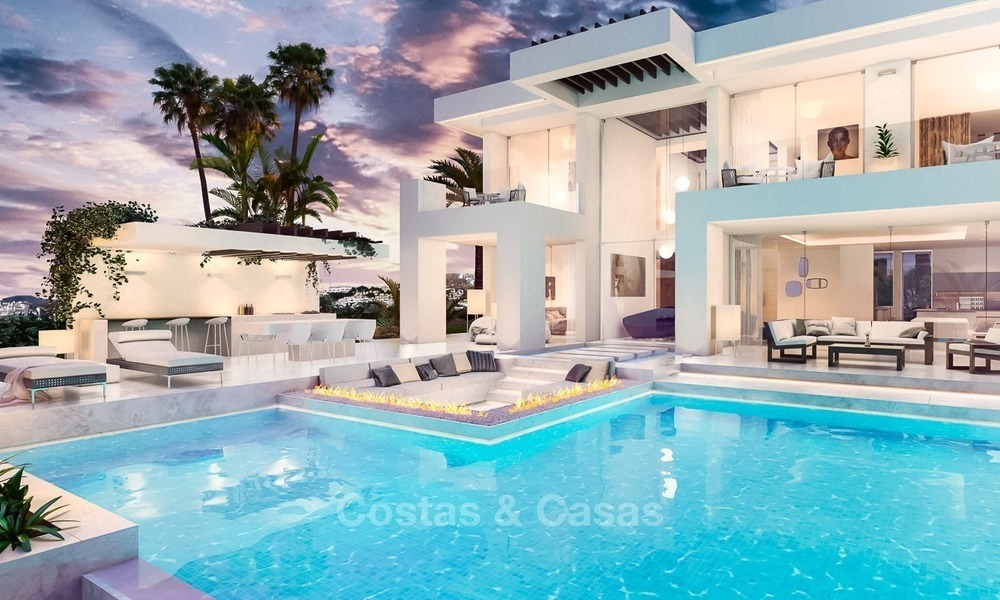Modern, two contemporary designer villas for sale in Mijas - Costa del Sol 2078