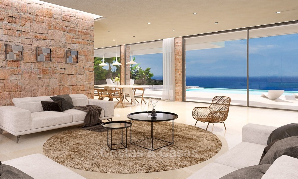 Modern Contemporary designer villa for sale with sea views in Benalmadena on the Costa del Sol 2103