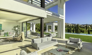 Elegant designer style villa for sale, frontline golf on a golf resort on the New Golden Mile, Marbella - Benahavis 13858 