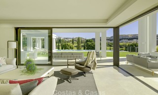 Elegant designer style villa for sale, frontline golf on a golf resort on the New Golden Mile, Marbella - Benahavis 13859 
