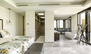 Elegant designer style villa for sale, frontline golf on a golf resort on the New Golden Mile, Marbella - Benahavis 13866 