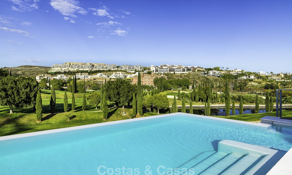Elegant designer style villa for sale, frontline golf on a golf resort on the New Golden Mile, Marbella - Benahavis 13873