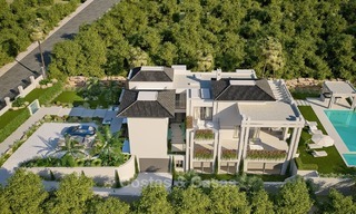 Elegant designer style villa for sale, frontline golf on a golf resort on the New Golden Mile, Marbella - Benahavis 2108 