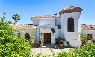 Elegant, Andalusian Style Villa in Gated Community with Sea- and Mountain views for sale in Benahavis, Marbella 5187 