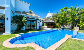 Elegant, Andalusian Style Villa in Gated Community with Sea- and Mountain views for sale in Benahavis, Marbella 5159 