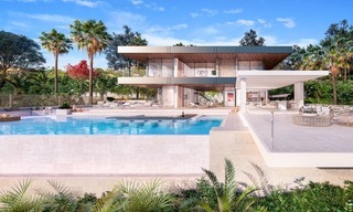 Modern Contemporary, Mediterranean lifestyle villa with sea view in Gated community for sale in Benahavis - Marbella 2721 
